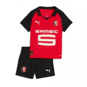 Fotbalové Dres Stade Rennais Dětské Domácí Oblečení 2025-26 Krátký Rukáv (+ trenýrky)